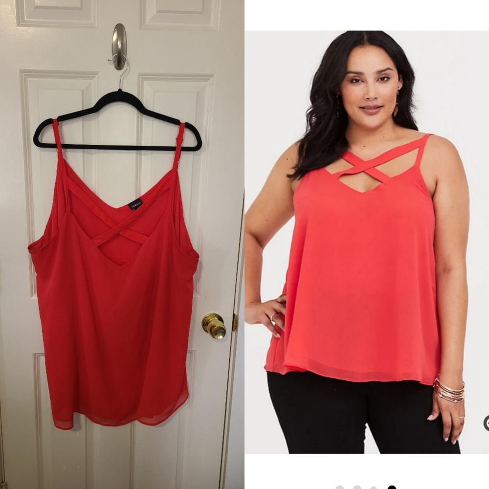 Salmon pink tank